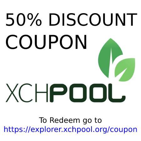 XCHPOOL Discount Coupon